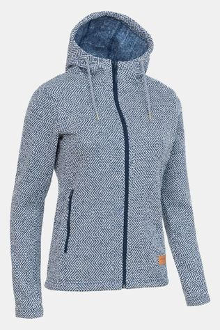 Ayacucho Chilly Spring Hoody Vest Dames blue/white