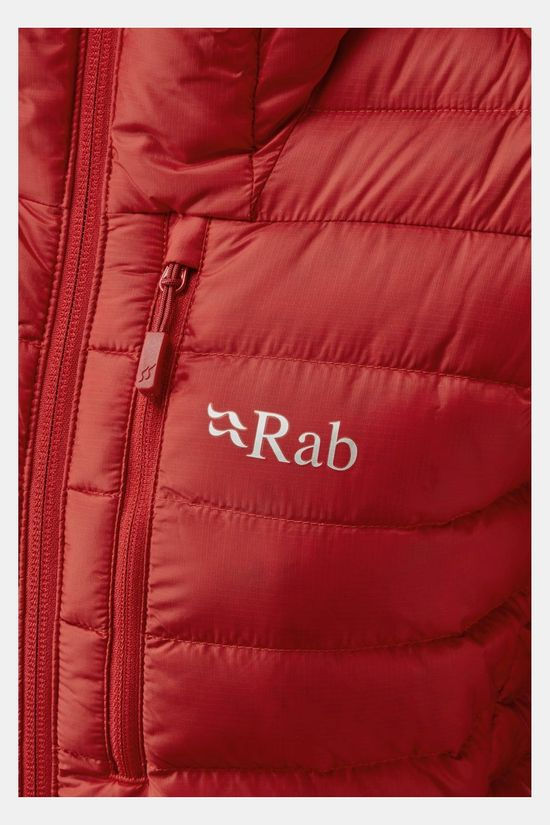 Rab Microlight Alpine Donsjas Dames  mid red