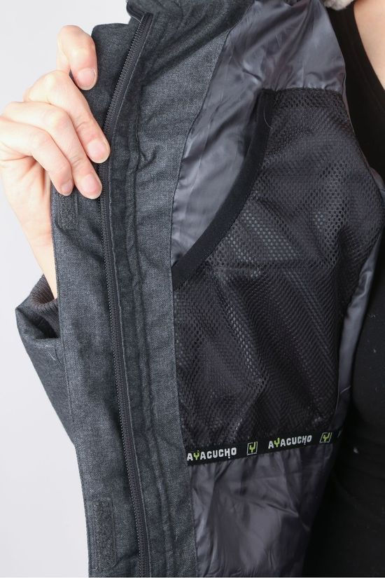 Ayacucho Urban Heat Jas Dames Dark Grey Marle