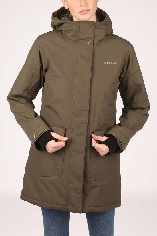 Didriksons Bliss Dames Jas mid khaki