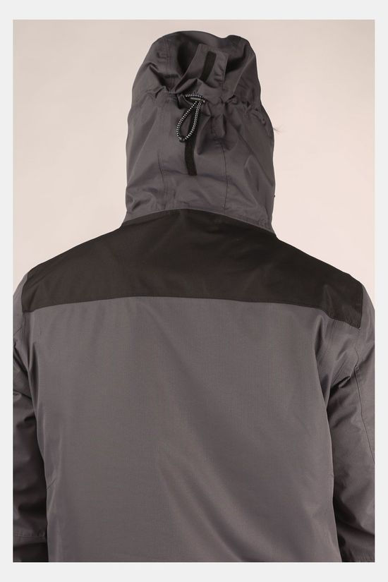Our Planet Cambrium 3-In-1 Jas - Kunstvezel Isolatiejas dark grey/black