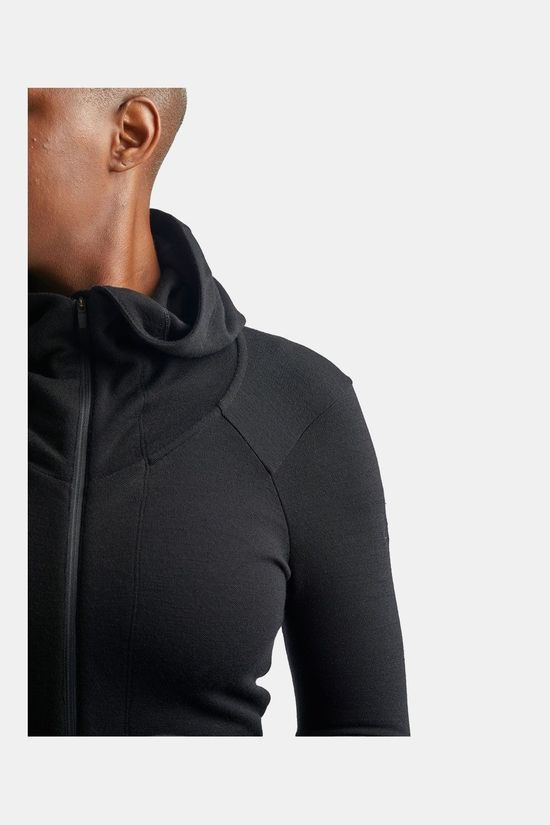 Icebreaker Away II LS Zip Hood Jacquard Vest Dames black