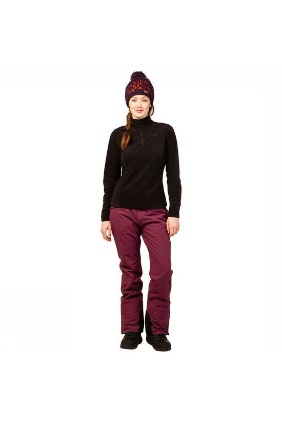 Protest Mutey 1/4 Zip Shirt Dames black