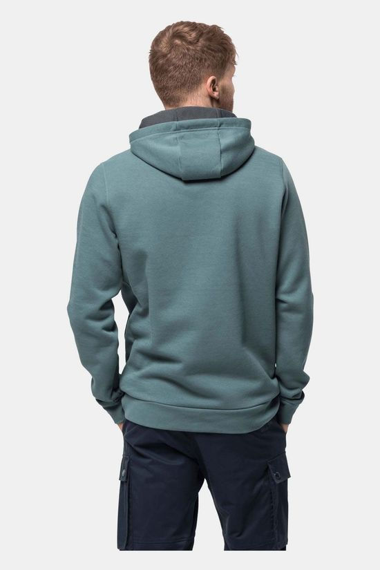 Jack Wolfskin Brand Hoodie Petrol