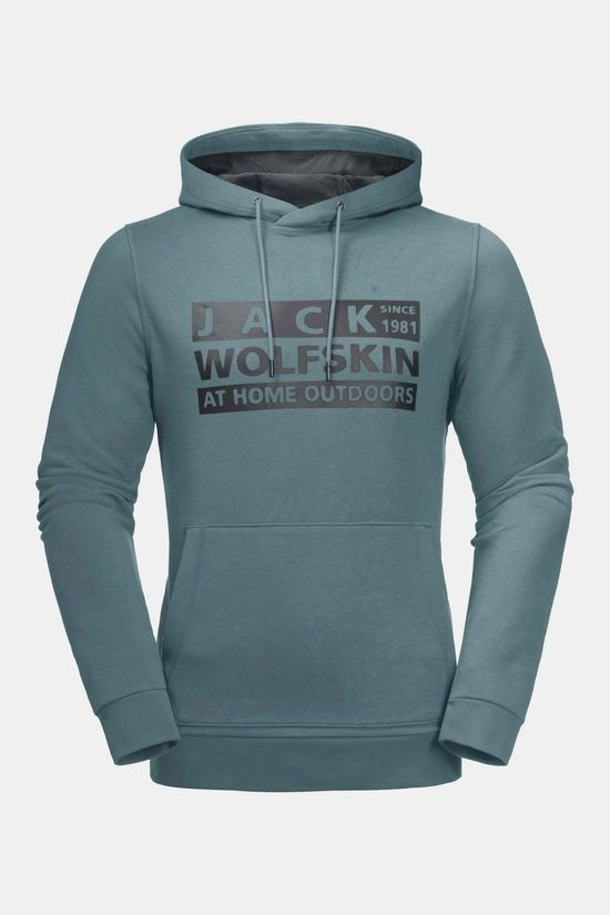 Jack Wolfskin Brand Hoodie Petrol