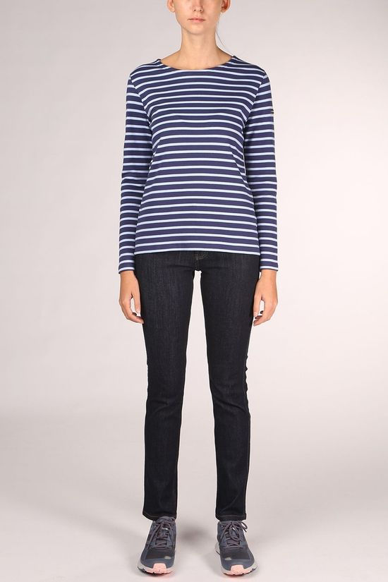 Armor Lux Marinieri Navy/Porcelain Stripe Dames dark blue/light blue
