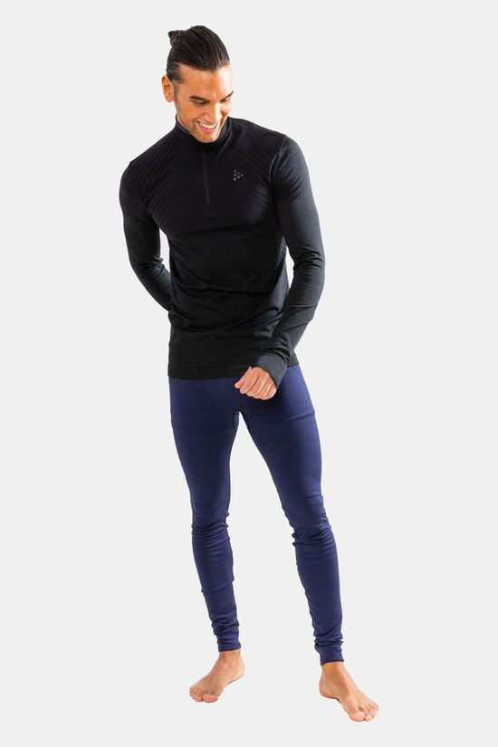 Craft Fuseknit Comfort Zip Thermoshirt black/dark grey