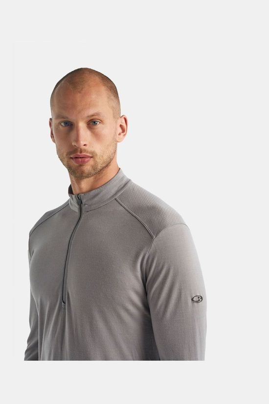Icebreaker Amplify Long Sleeve Half Zip Shirt light grey