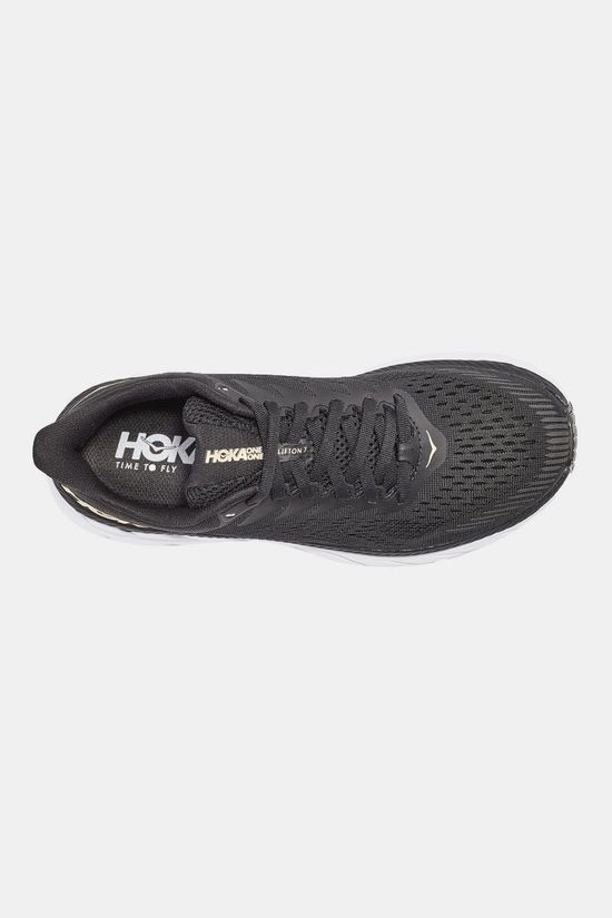 Hoka One One Clifton 7 Hardloopschoen Dames black/white