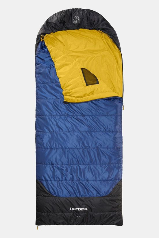 Nordisk Puk +10 Deken Synthetisch 1 seizoen Slaapzak dark blue/yellow