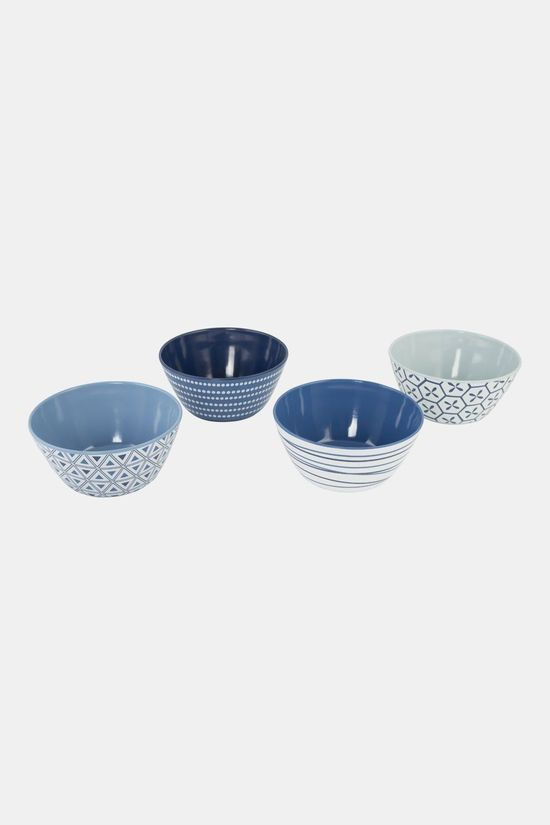 Bo-Camp Mix & Match 16-delig Servies blue/white
