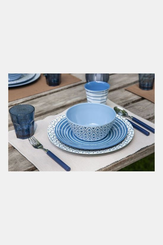 Bo-Camp Mix & Match 16-delig Servies blue/white
