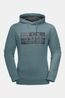 Jack Wolfskin Brand Hoodie Petrol